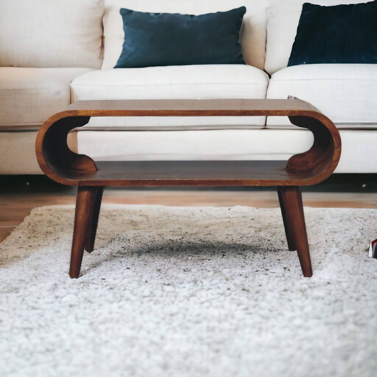 Alt View 9. Artisan Furniture - Open Chestnut Coffee Table - chestnut.