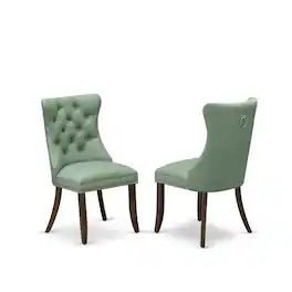 East West Furniture - Parson Dining Room Chairs - Gray