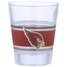 Logo Brands - Arizona Cardinals 2oz. Stripe Shot Glass - Multicolor
