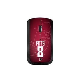 Keyscaper - Kyle Pitts Atlanta Falcons Wireless Mouse - Wireless - Black