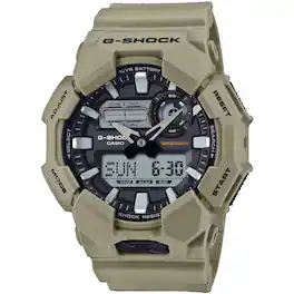 Casio - Men's G-Shock GA-010 Series Dial Watch - GA010-5A - Black