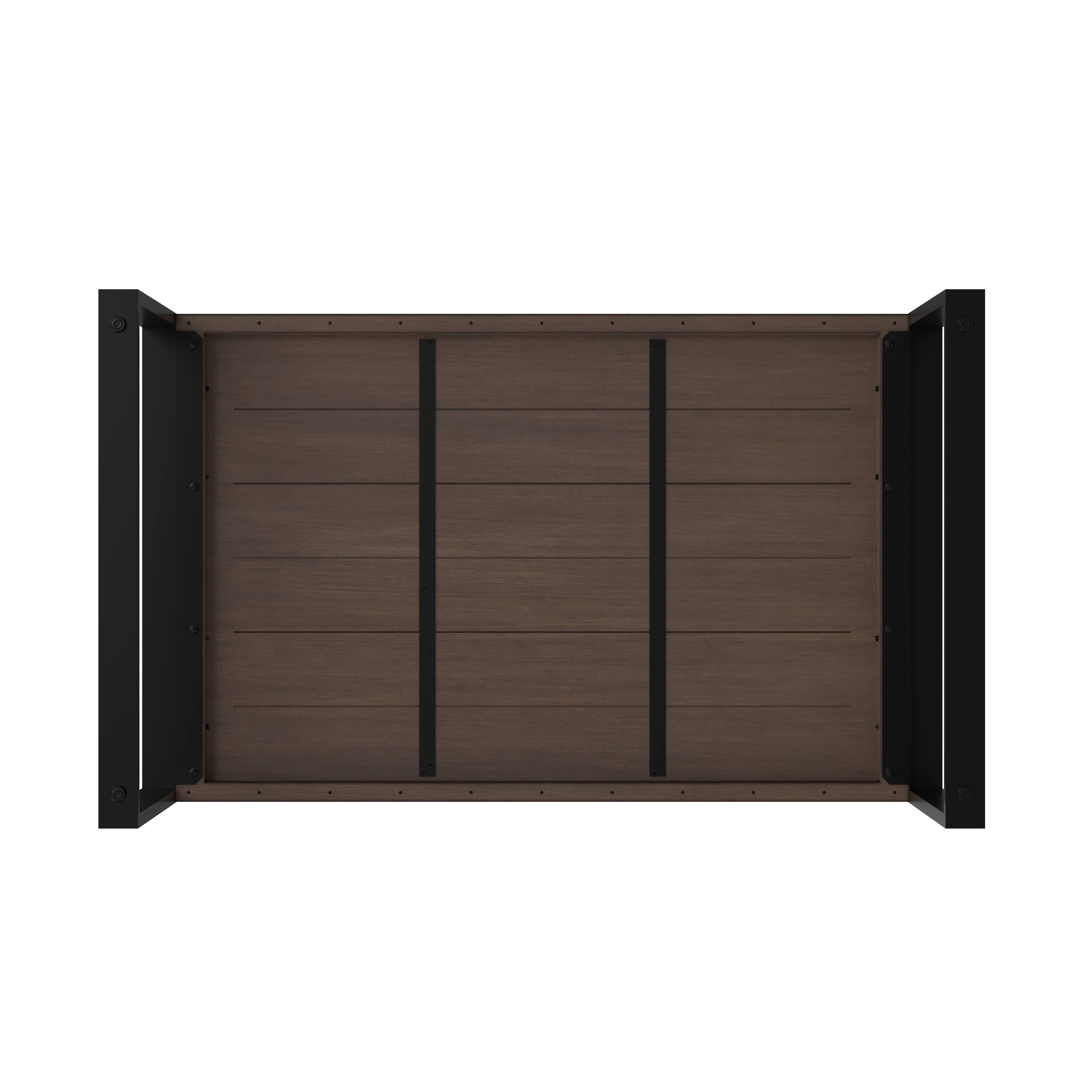 Alt View 2. Simpli Home - McKenzie 66 inch x 40 inch Rectangle Modern Industrial Dining Table in Smoky Grey - Smoky Grey.