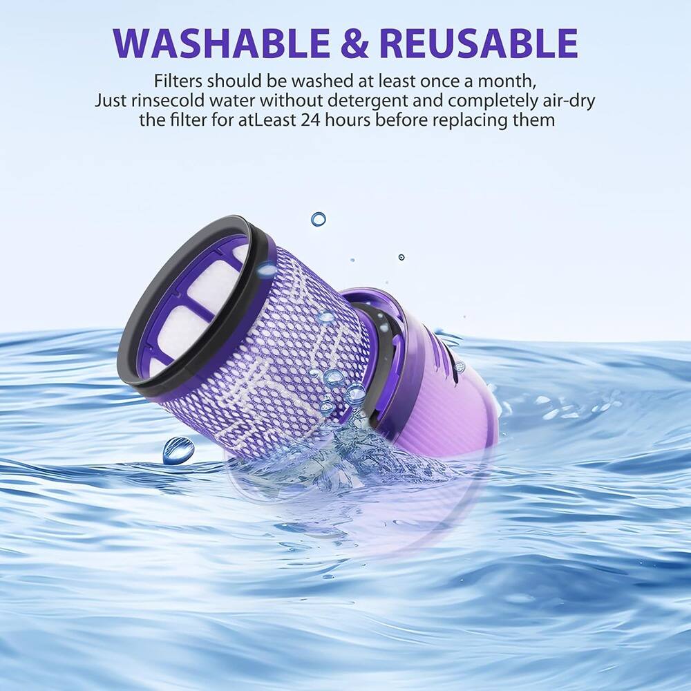 WASHABLE & REUSABLE

Filters should be washed at least once a month, Just rinse cold water without detergent and completely air-dry the filter for at least 24 hours before replacing them