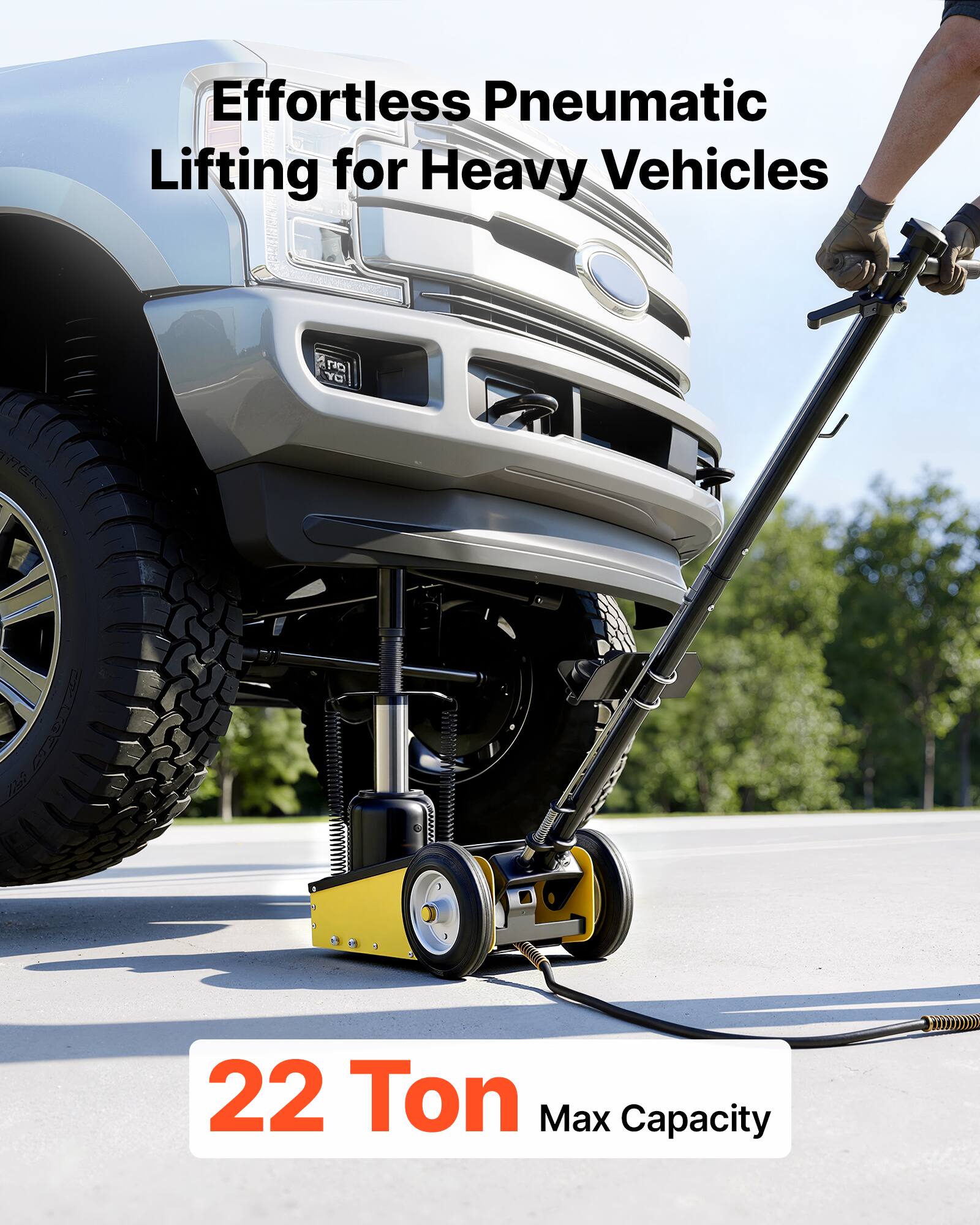 Effortless Pneumatic Lifting for Heavy Vehicles  
TRO YO 177e  
22 Ton Max Capacity