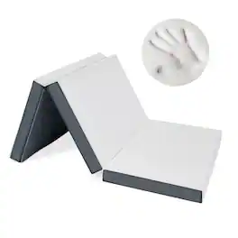 Heyward - Premium 4” Trifold Mattress, Portable Memory Foam Folding Mattress, Twin Size - White