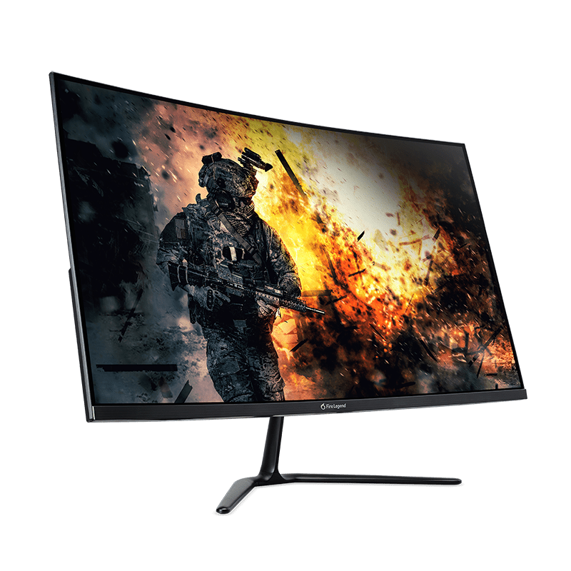 Angle. Acer - AOpen Fire Legend 32HC5QR S3 31.5" LCD Monitor 160Hz 1920x1080 Full HD - Black.