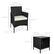 - Chair:
- Height: 32.25 in.
- Width: 21.75 in.
- Depth: 24.75 in.
- Seat Height: 17.75 in.
- Armrest Height: 20 in.
- Seat Depth: 23 in.
- Table:
- Height: 15.75 in.
- Width: 15.75 in.
- Depth: 15.75 in.