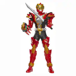 Hasbro - Power Rangers Dino Fury 12 Inch Figure | Spiral Strike Ranger - Red