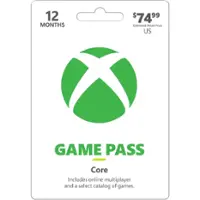 Microsoft - Xbox Game Pass Core - 12 Month Subscription - Front_Zoom