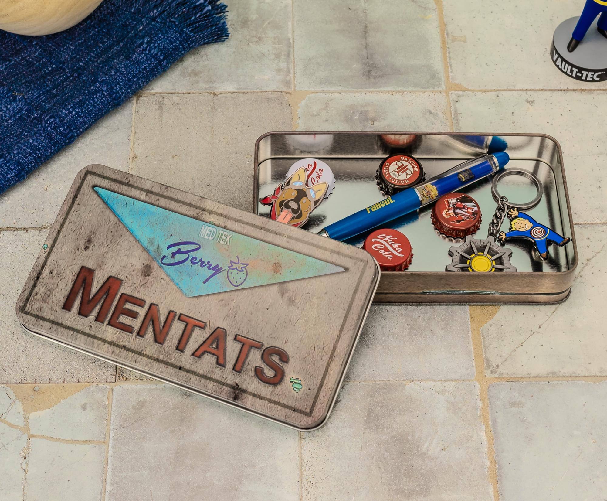 VAULT-TEC DIESEL GASOLINE  
Cola FUSION  
Nuka Berry Cola  
MENTATS  
Berry Mentats