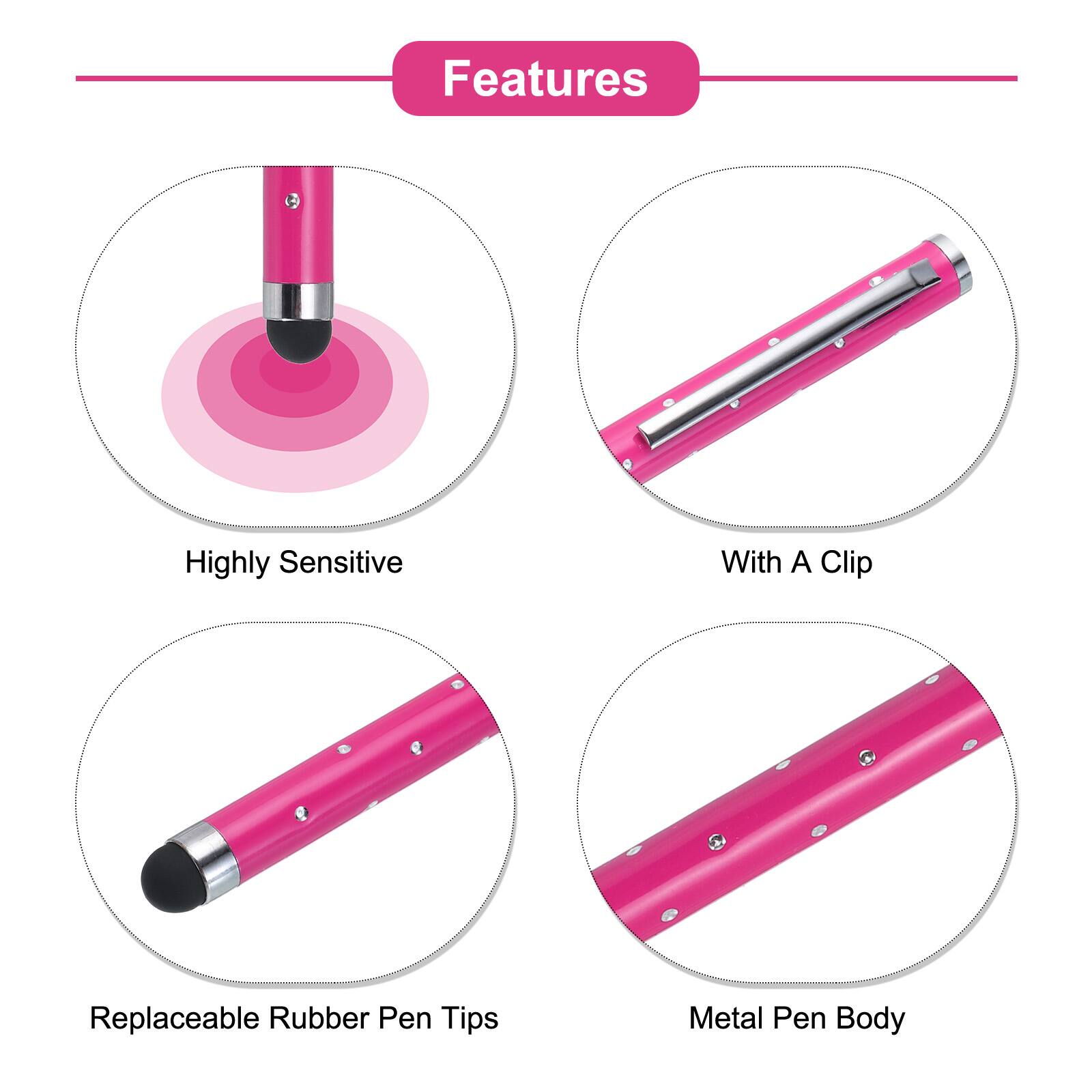 Features  
- Highly Sensitive  
- With A Clip  
- Replaceable Rubber Pen Tips  
- Metal Pen Body