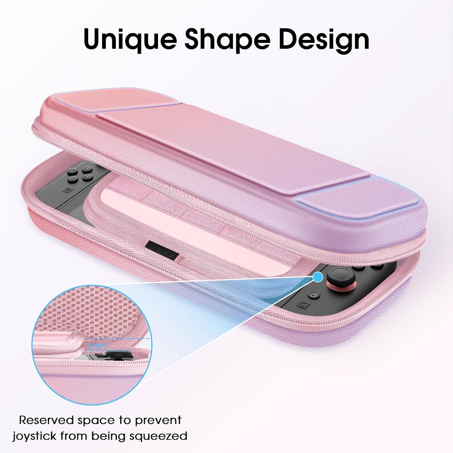 Unique Shape Design

Reserved space to prevent joystick from being squeezed