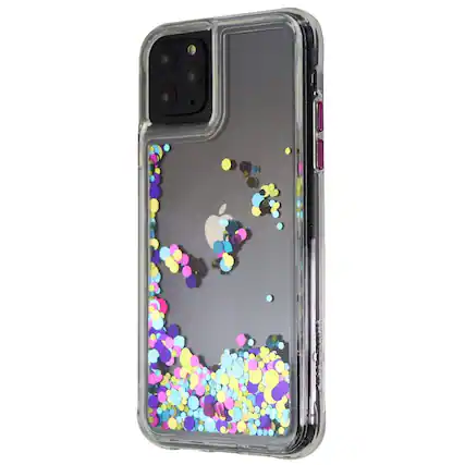 Front. Case-Mate - Case-Mate Apple iPhone 11 Pro Max Case | Waterfall Confetti - Confetti.