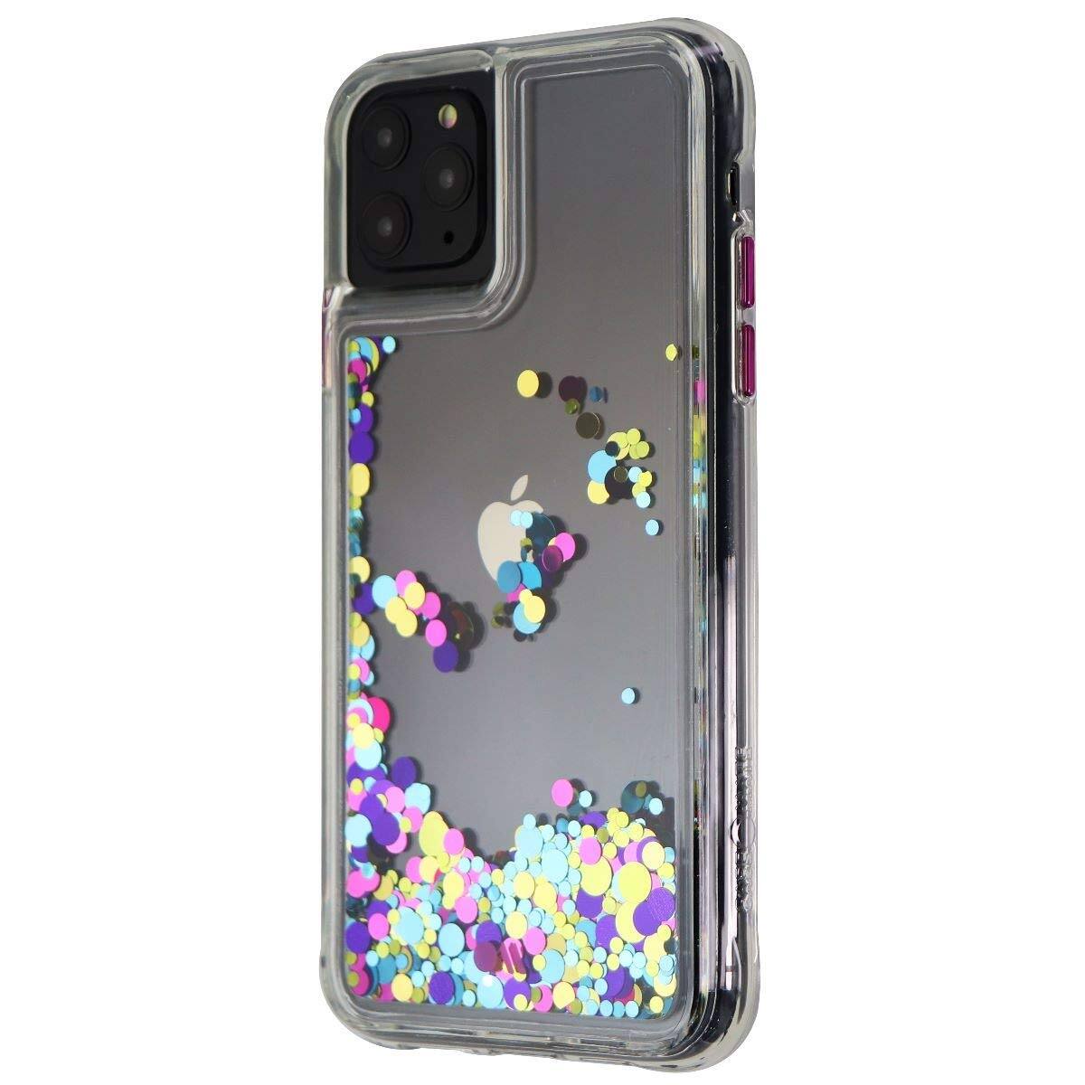 Front. Case-Mate - Case-Mate Apple iPhone 11 Pro Max Case | Waterfall Confetti - Confetti.