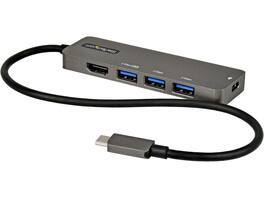 StarTech.com - USB C Multiport Adapter - HDMI 4K, 100W PD, 4-Port USB 3.0 Hub, Thunderbolt 3 Compatible
