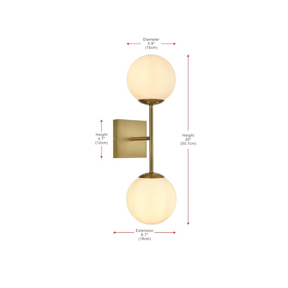 Living District - Neri 6 Inch Wall Sconce White Shade in Satin Gold - Satin Gold And White price history on PriceWatchPro