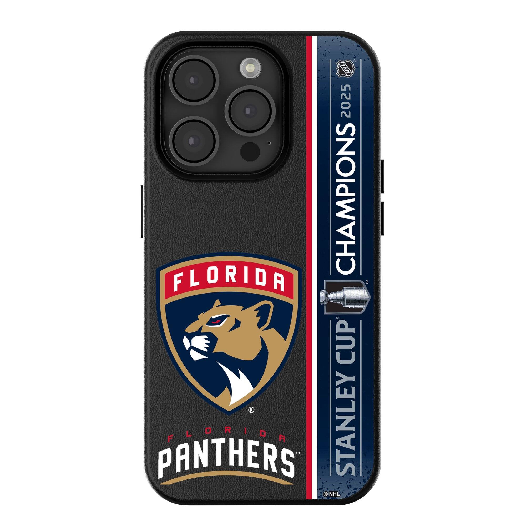 Keyscaper - NHL - Florida Panthers 2025 Stanley Cup Champions iPhone Magnetic Bump Case - 16 Plus - Black
