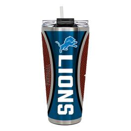 Great American Products - Detroit Lions 32oz. Big Slim Game Ball Travel Tumbler - Brown