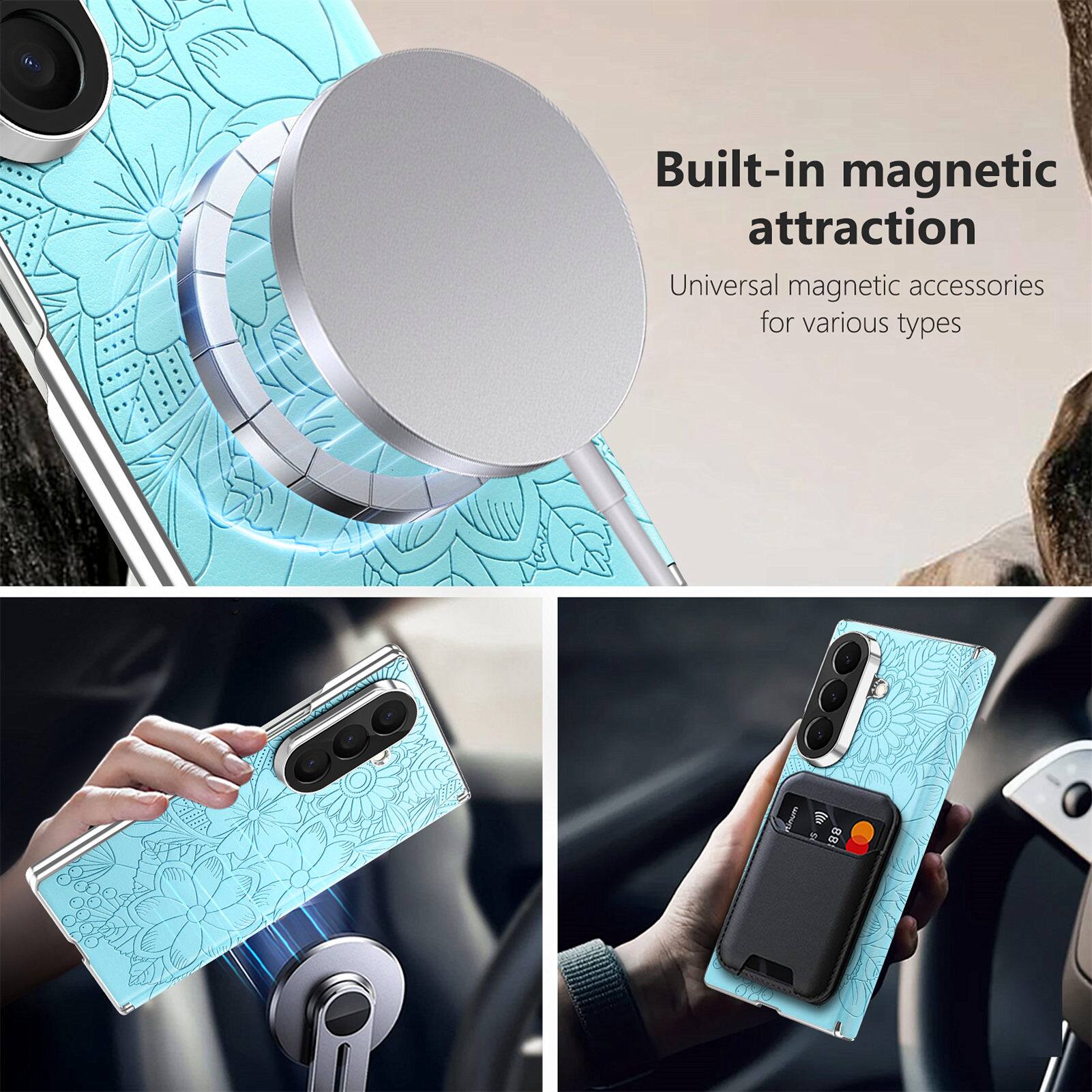 Built-in magnetic attraction  
Universal magnetic accessories for various types