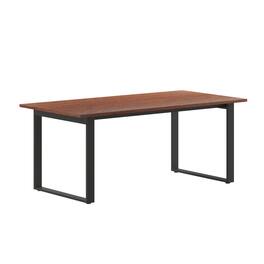 Flash Furniture - Redmond Commercial 72x36 Conference Table with 1" Thick Double Sided Laminate Table Top with PVC Edging and Heavy Duty U - Brown