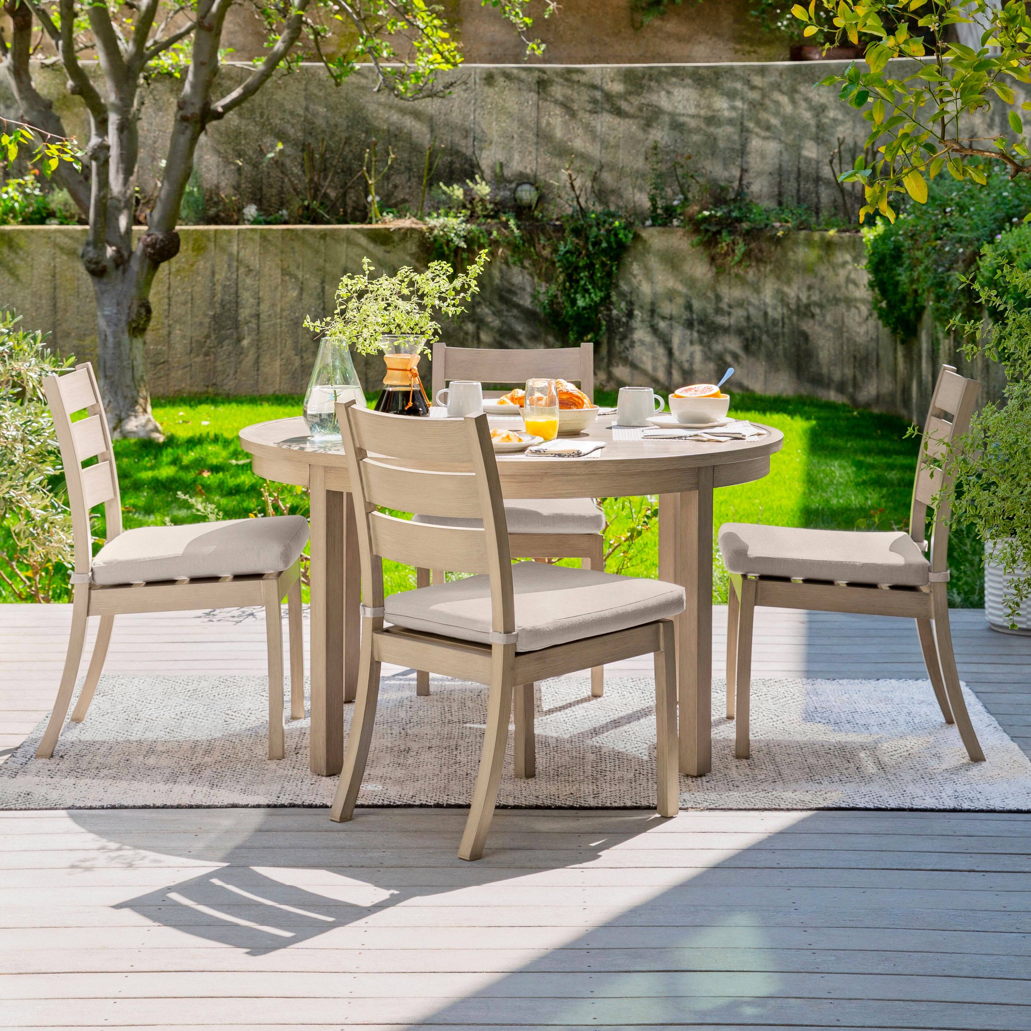 Alt View 5. Yardbird® - Eden 5 Piece Round Dining Set - Mist.
