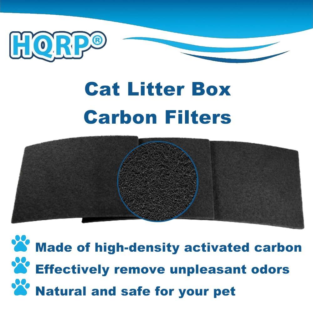 HQRP® Cat Litter Box Carbon Filters

- Made of high-density activated carbon
- Effectively remove unpleasant odors
- Natural and safe for your pet