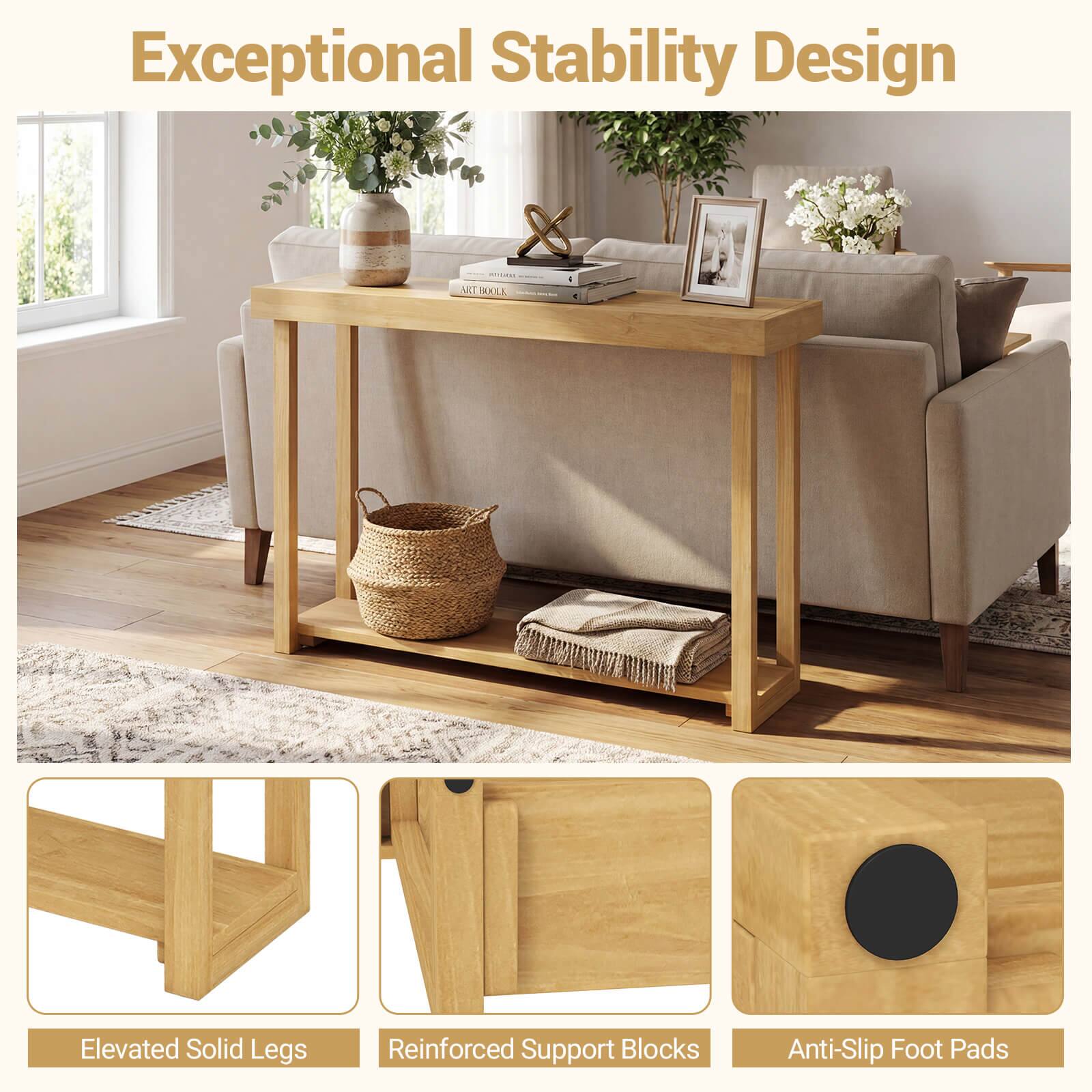 Exceptional Stability Design

Elevated Solid Legs
Reinforced Support Blocks
Anti-Slip Foot Pads