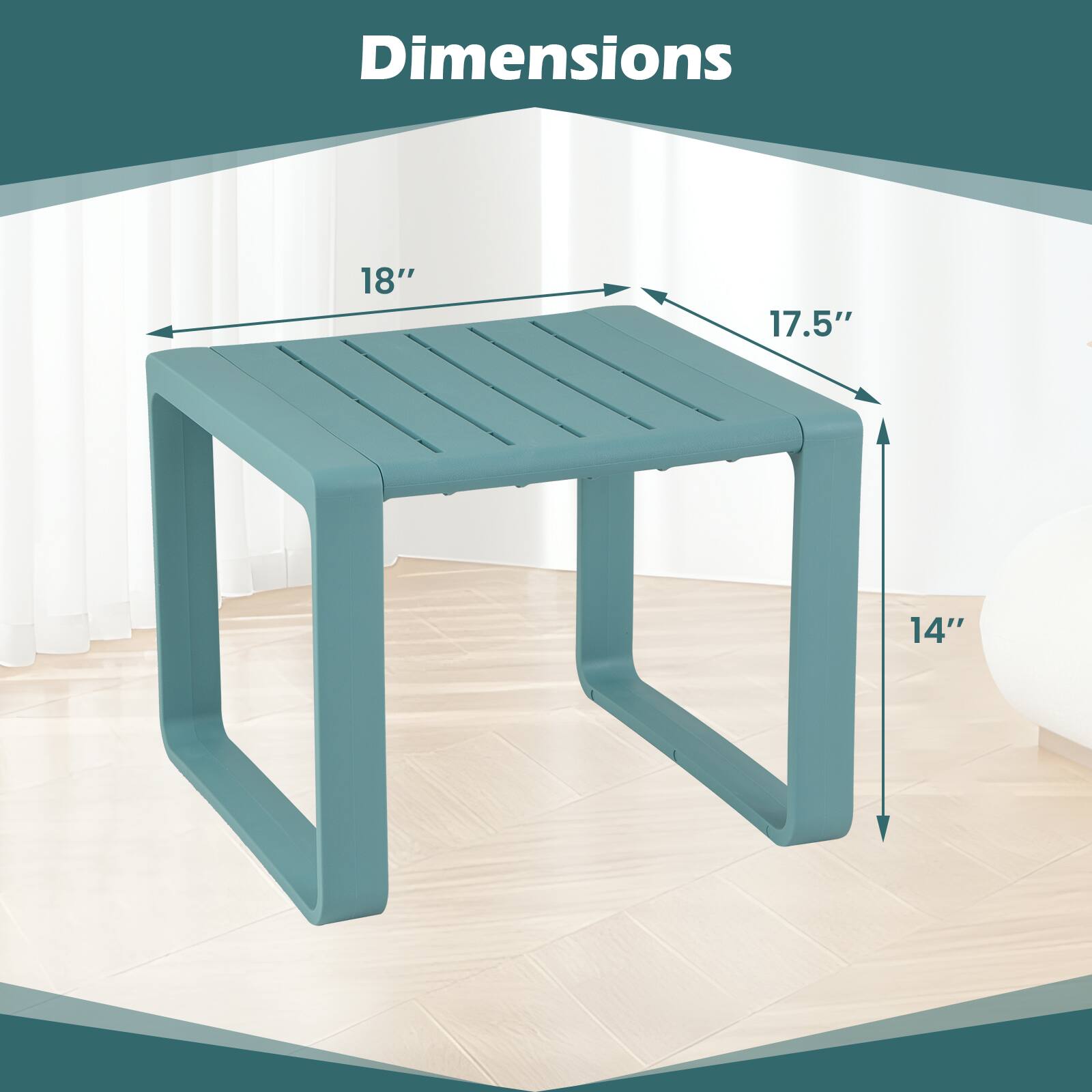 Dimensions  
18" x 17.5" x 14"