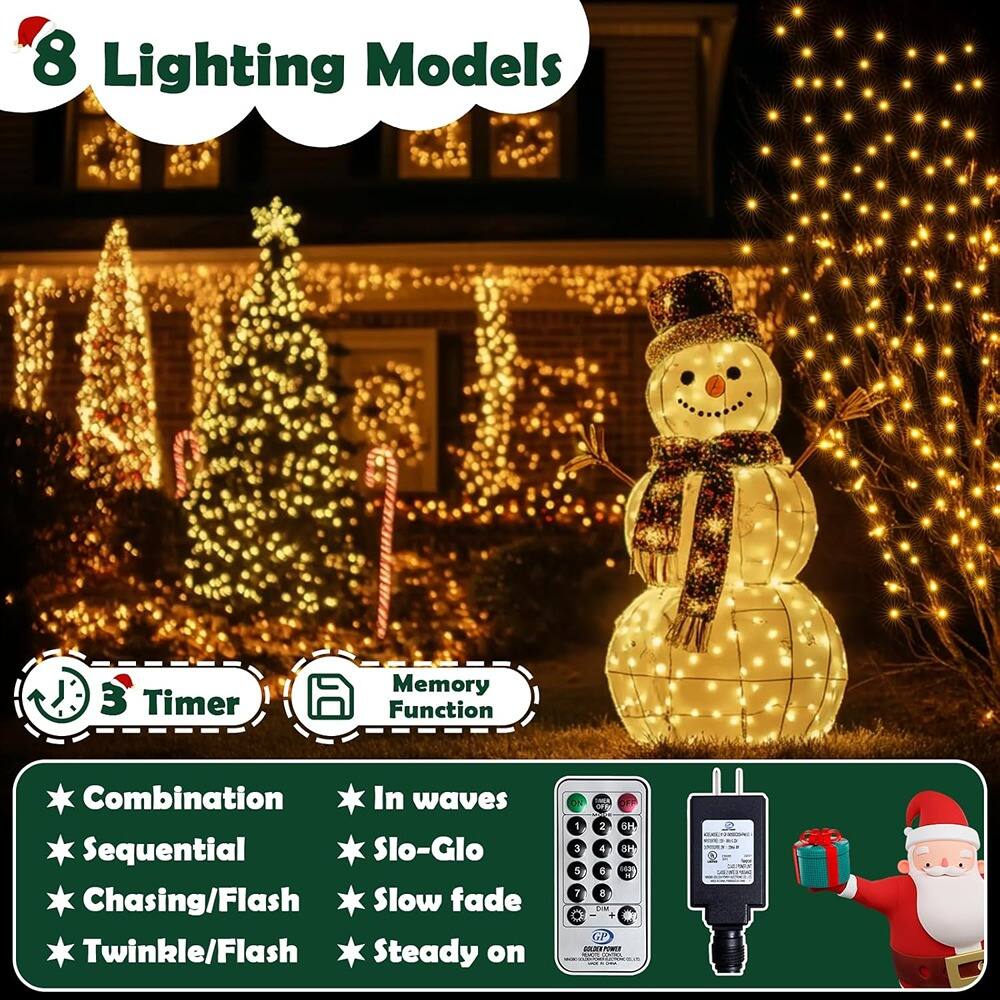 8 Lighting Models

3 Timer Memory Function

- Combination
- Sequential
- Chasing/Flash
- Twinkle/Flash
- In waves
- Slo-Glo
- Slow fade
- Steady on

CN - onD 1 2 6H 3 4 31 5 & - 7 8 . GP adaa 2