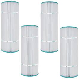 Hurricane - 4 Pack HF7470-04 Advanced Pool and Spa Filter Cartridge Replacement - White, Turquoise