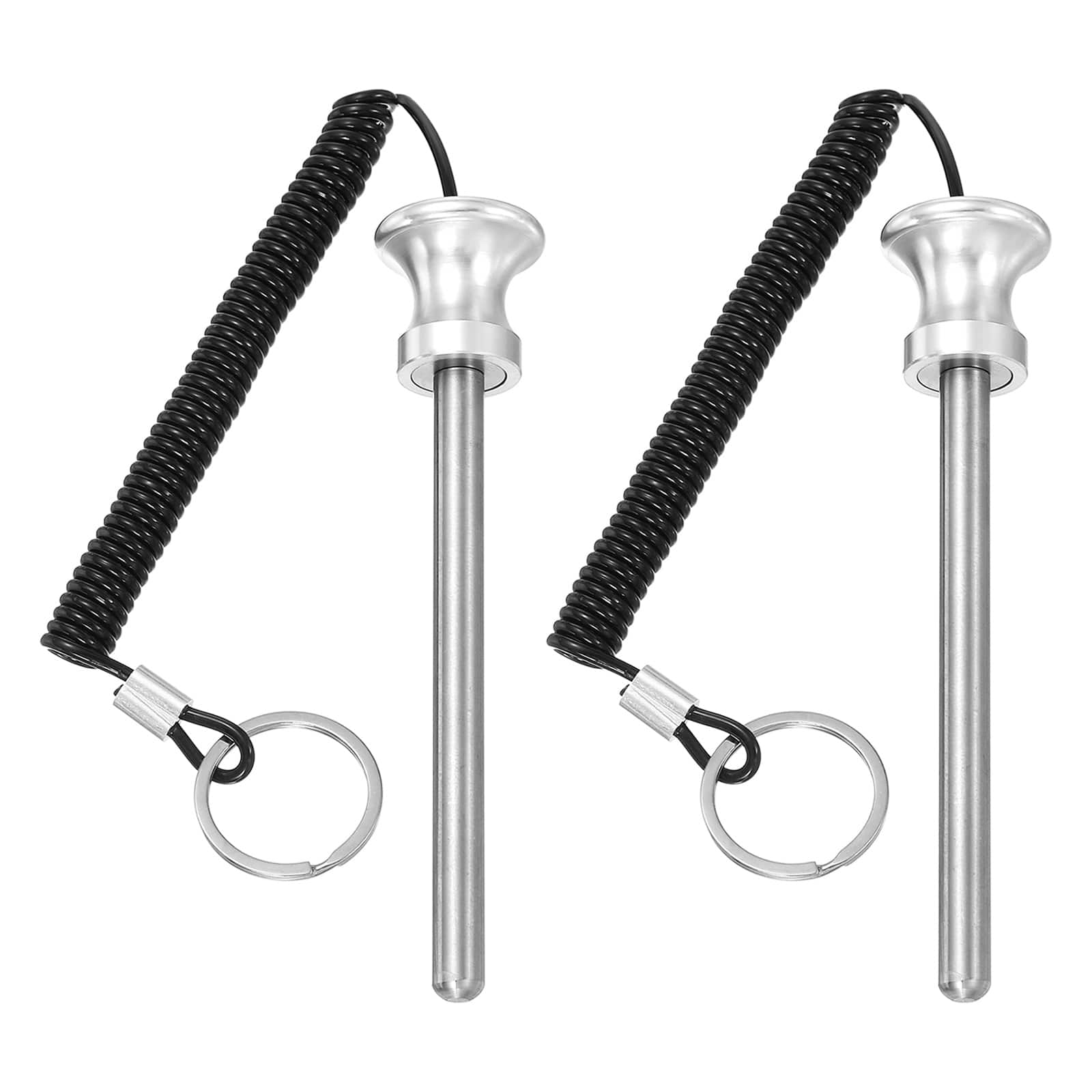 Unique Bargains - Weight Stack Pin, Gym Pin Strength Training Replacement with Pull Rope, 0.4 x 4.7 Inch 2pcs for Home/Gym - Silver price history on PriceWatchPro