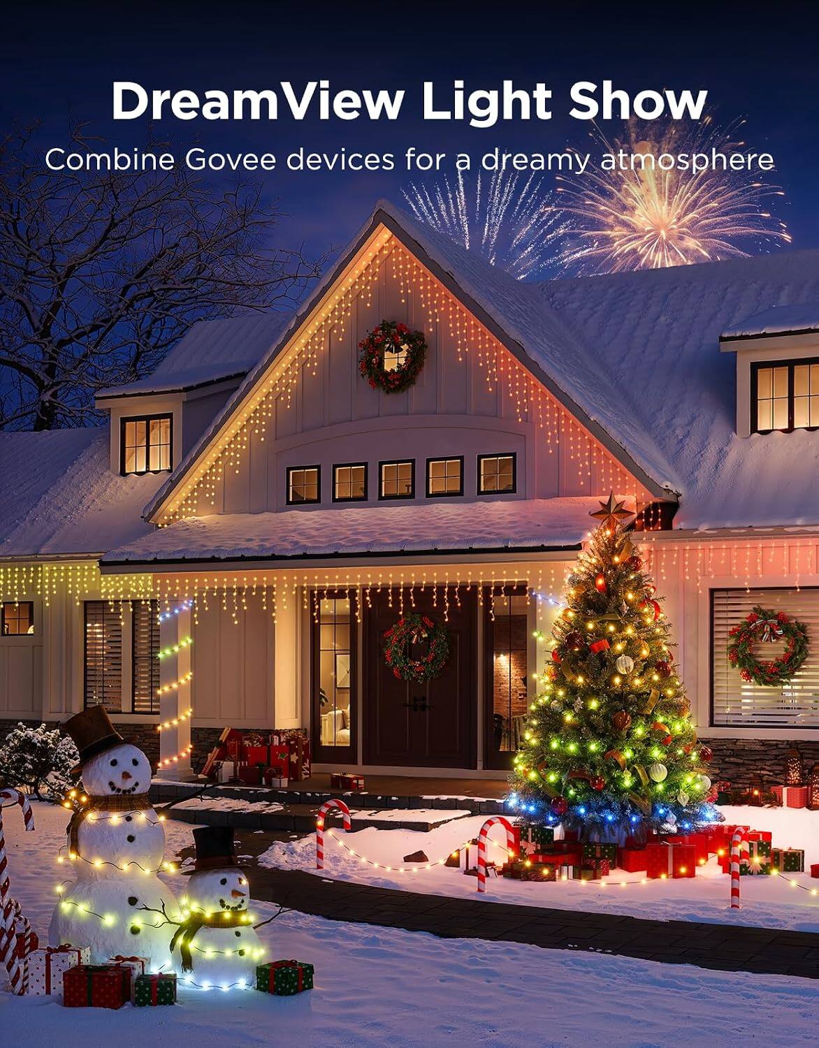 DreamView Light Show  
Combine Govee devices for a dreamy atmosphere