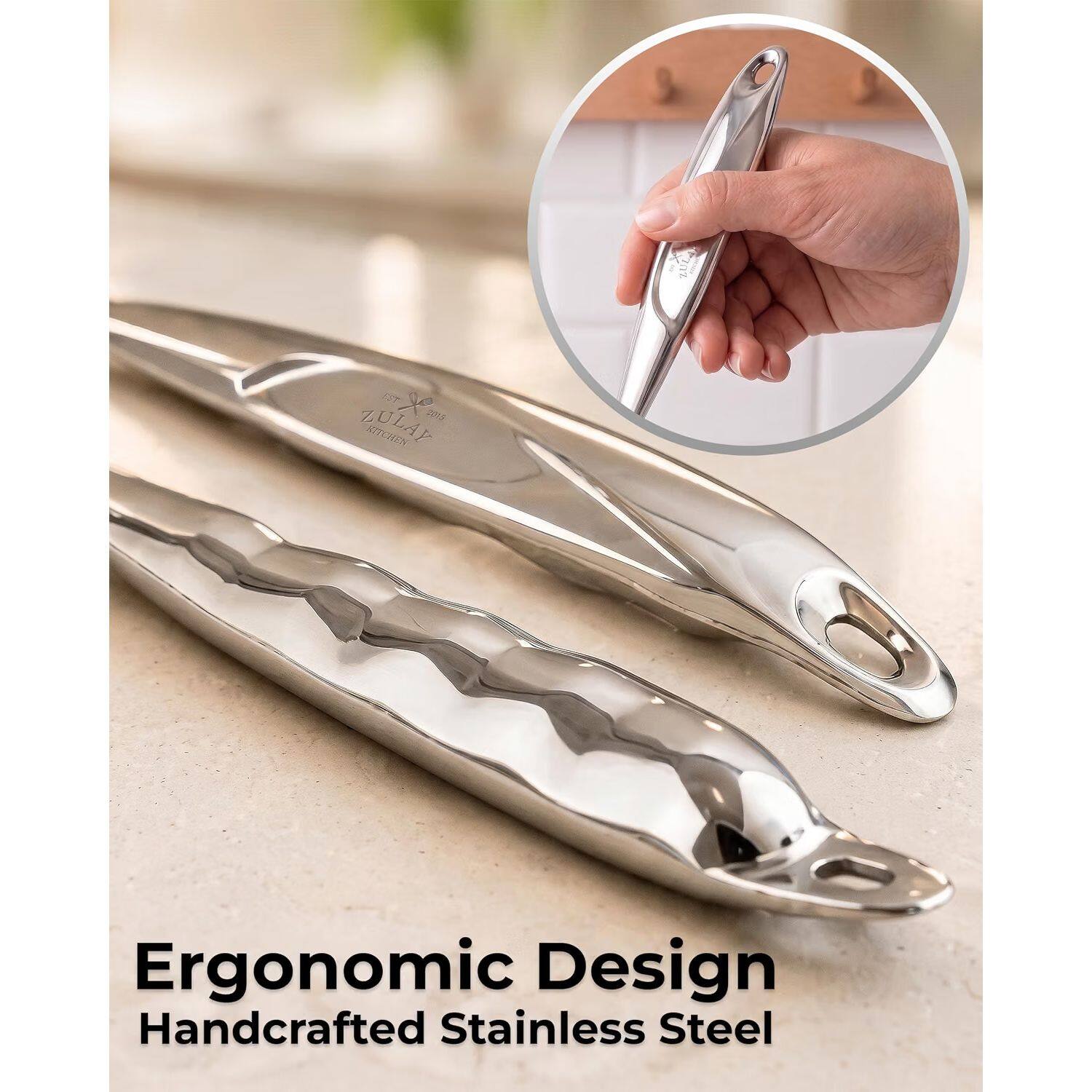 553 X ZULAY 2015 KITCHEN  
Ergonomic Design  
Handcrafted Stainless Steel
