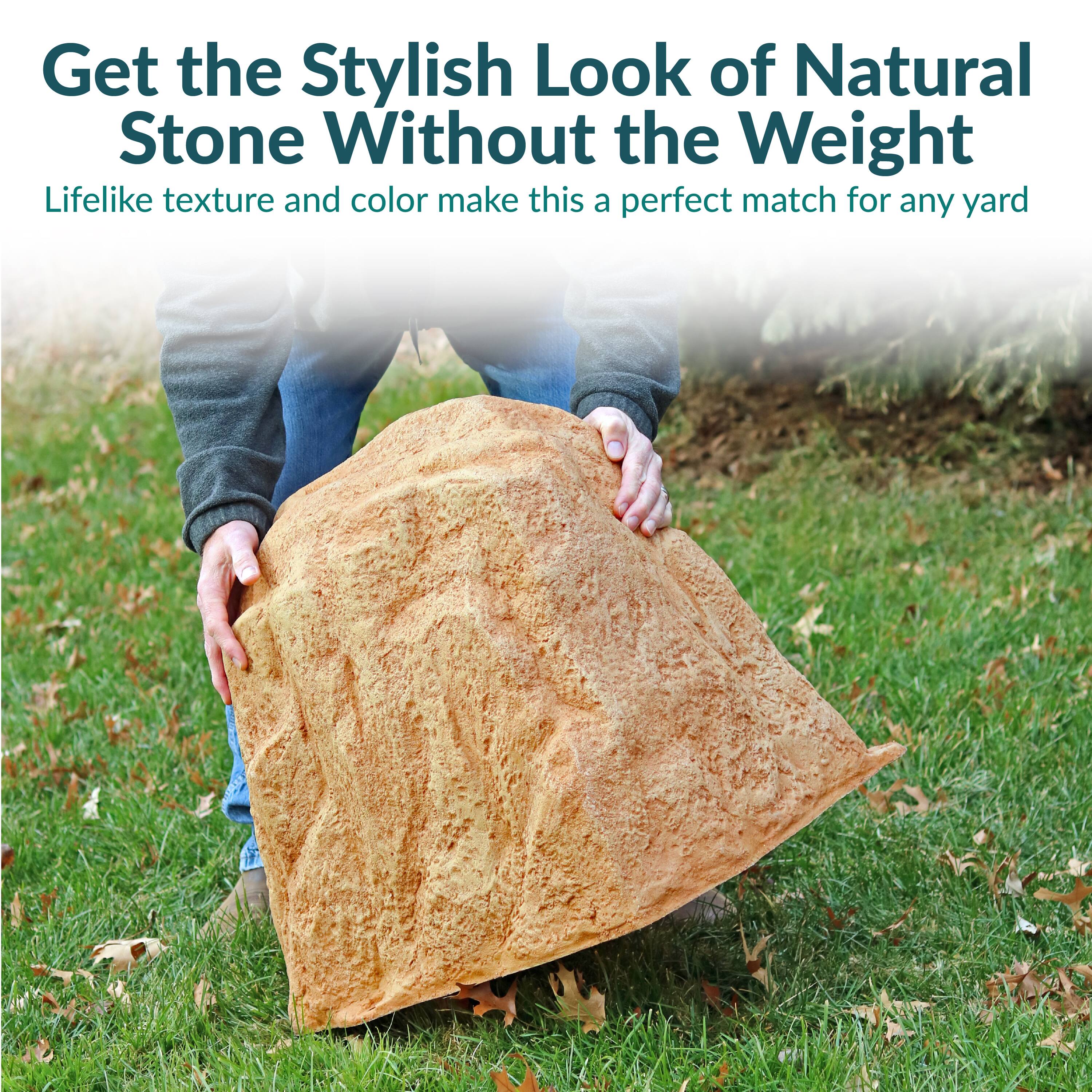 Get the Stylish Look of Natural Stone Without the Weight

Lifelike texture and color make this a perfect match for any yard