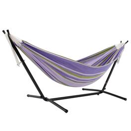 Vivere - Double Cotton Hammock, Comfortable Daybed, Steel Stand, 9' - Tranquility