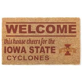 Jardine - Iowa State Cyclones 18" x 30" Welcome Doormat - Brown