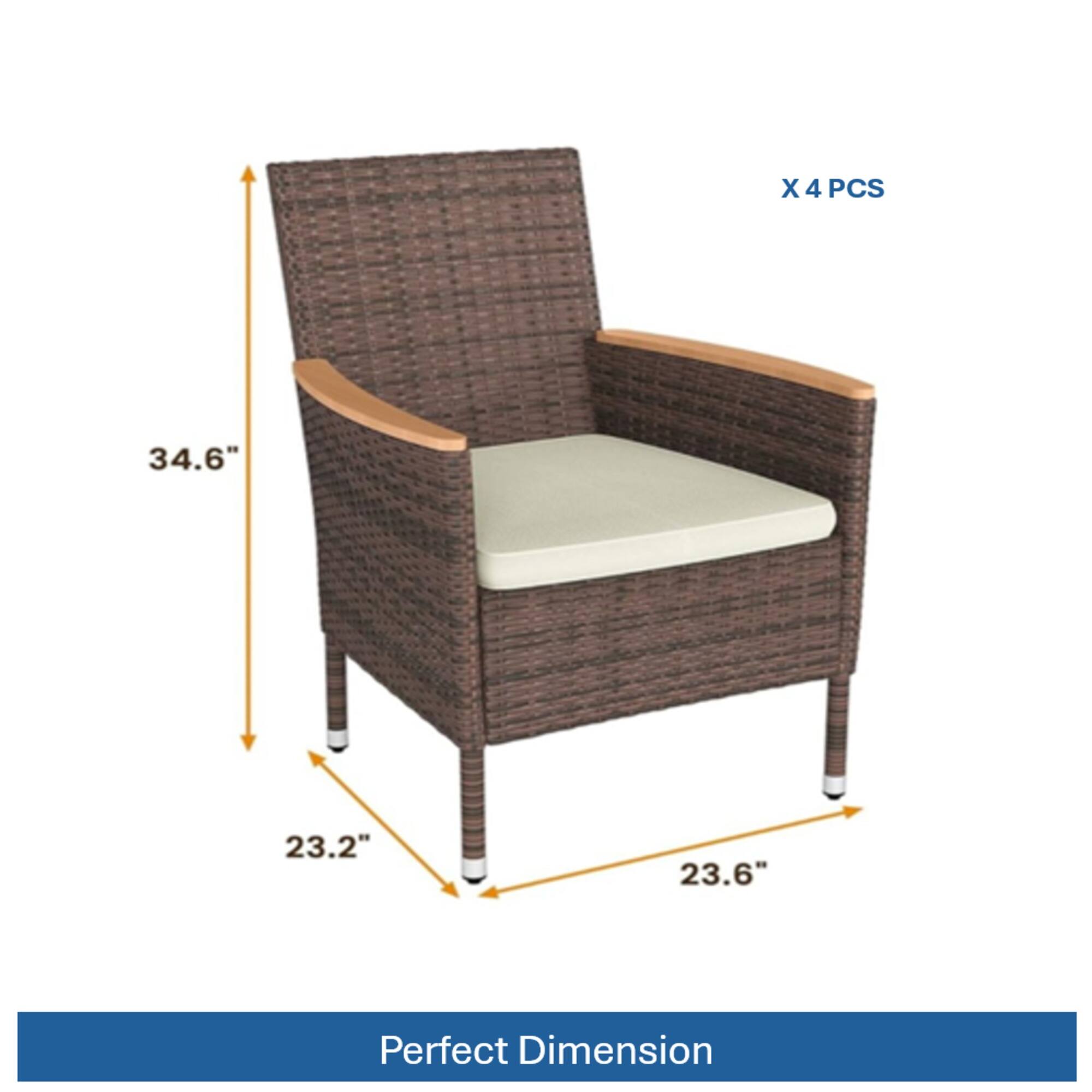 X 4 PCS  
34.6"  
23.2"  
23.6"  
Perfect Dimension