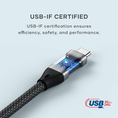 Satechi USB4 USB-C kabel 25cm Thunderbolt 4 compatible Satechi USB4 USB-C kabel 25cm Thunderbolt 4 compatible