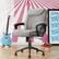 Angle. Click365 - Transform 1.0 Upholstered Desk Office Chair - Fabric - Light Gray.