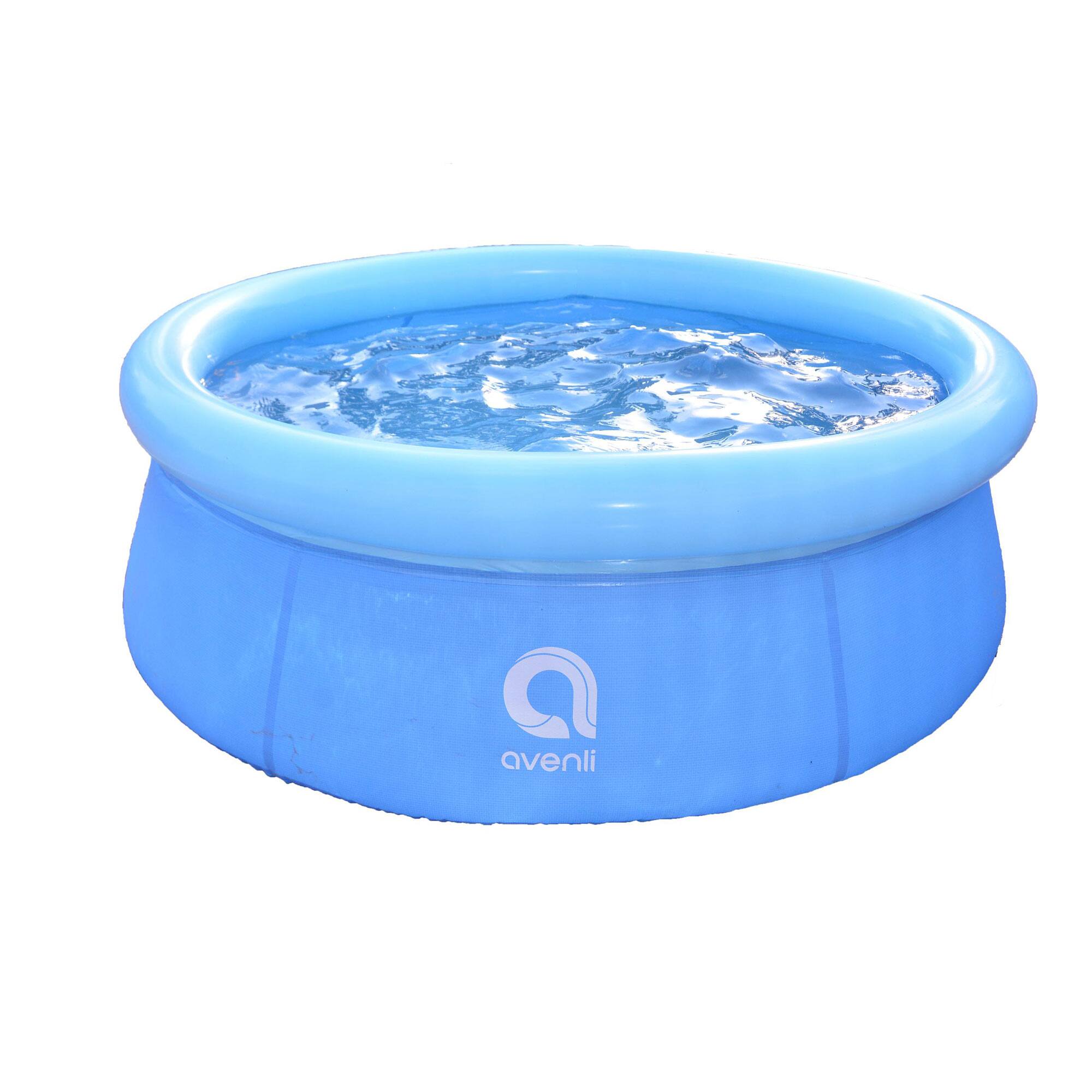 Front. Jleisure - JLeisure 5.5' x 20" Prompt Set Inflatable Outdoor Above Ground Kid Swimming Pool - Blue.