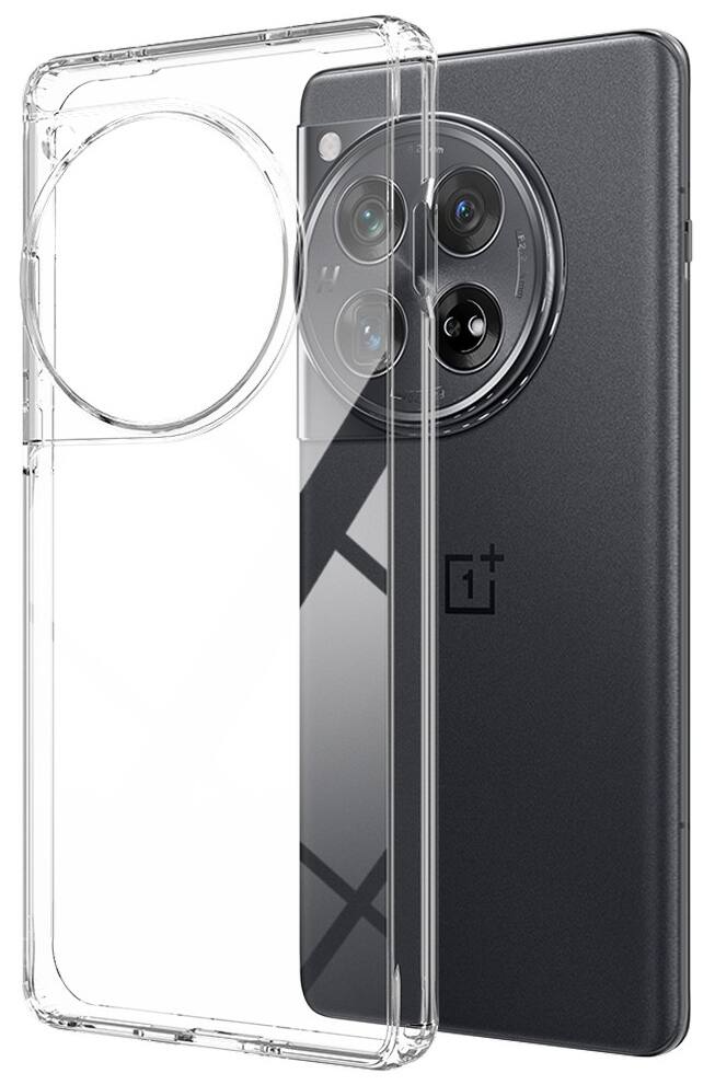Alt View 2. Nakedcellphone - Clear Case for Oneplus 12 Phone - Clear.