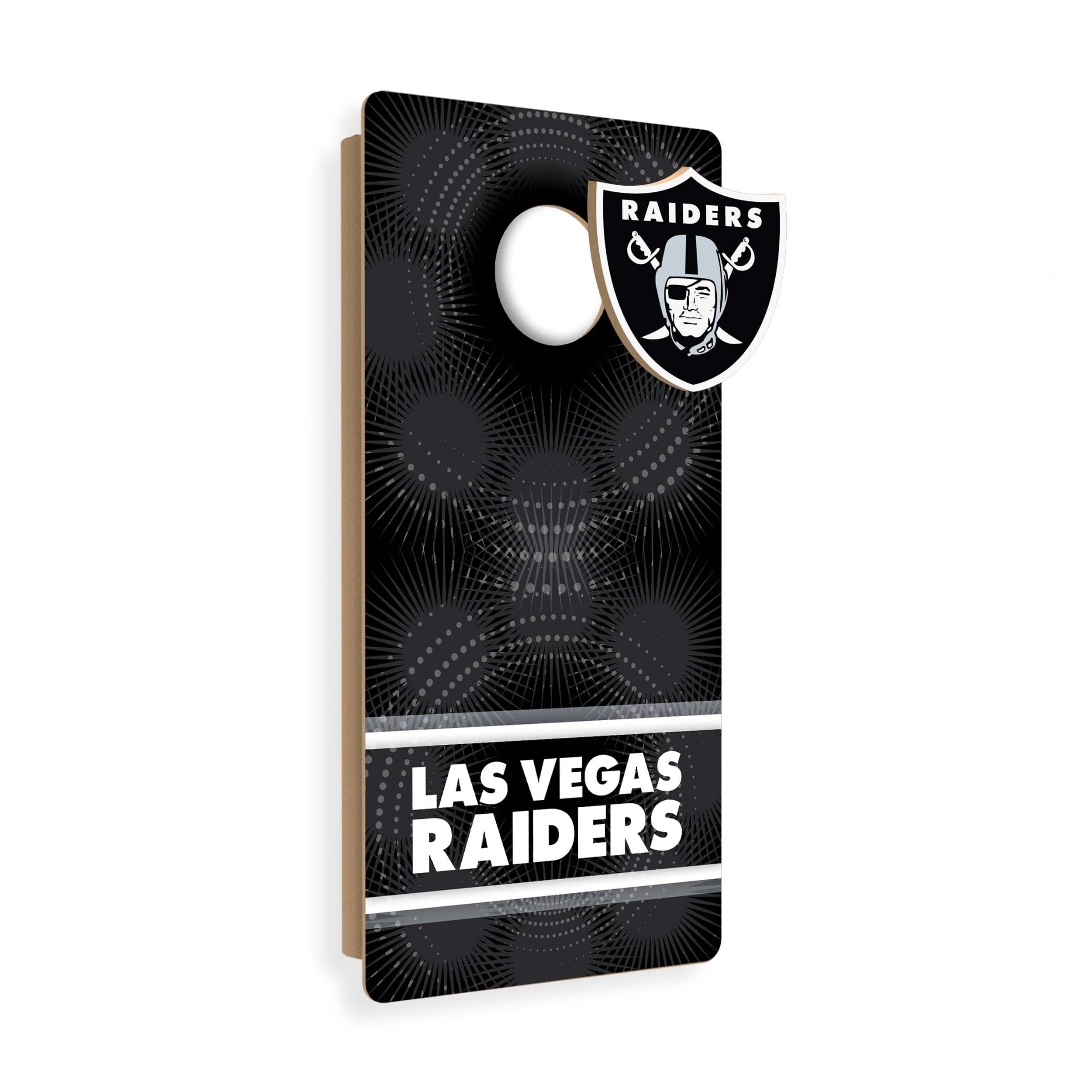Fan Creations - Las Vegas Raiders Wall Hanging Cornhole Board - Multicolor