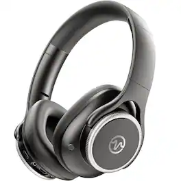 VEAT00L - VEATOOL Hybrid ANC Over-Ear Headphones | BT 6.0, 60H Playtime, Foldable, Hi-Res Audio, Deep Bass - Black