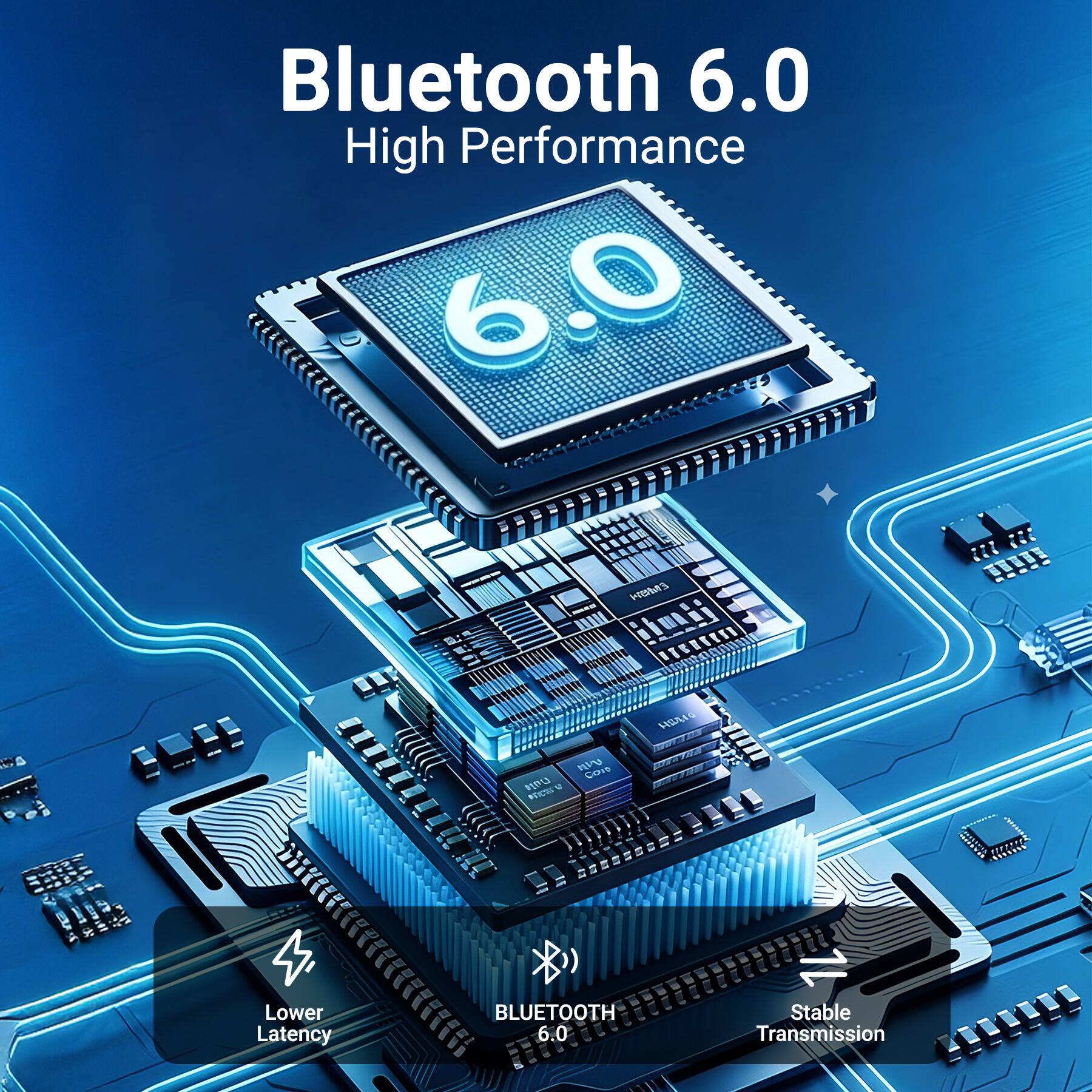 Bluetooth 6.0 High Performance

Lower Latency
Stable Transmission