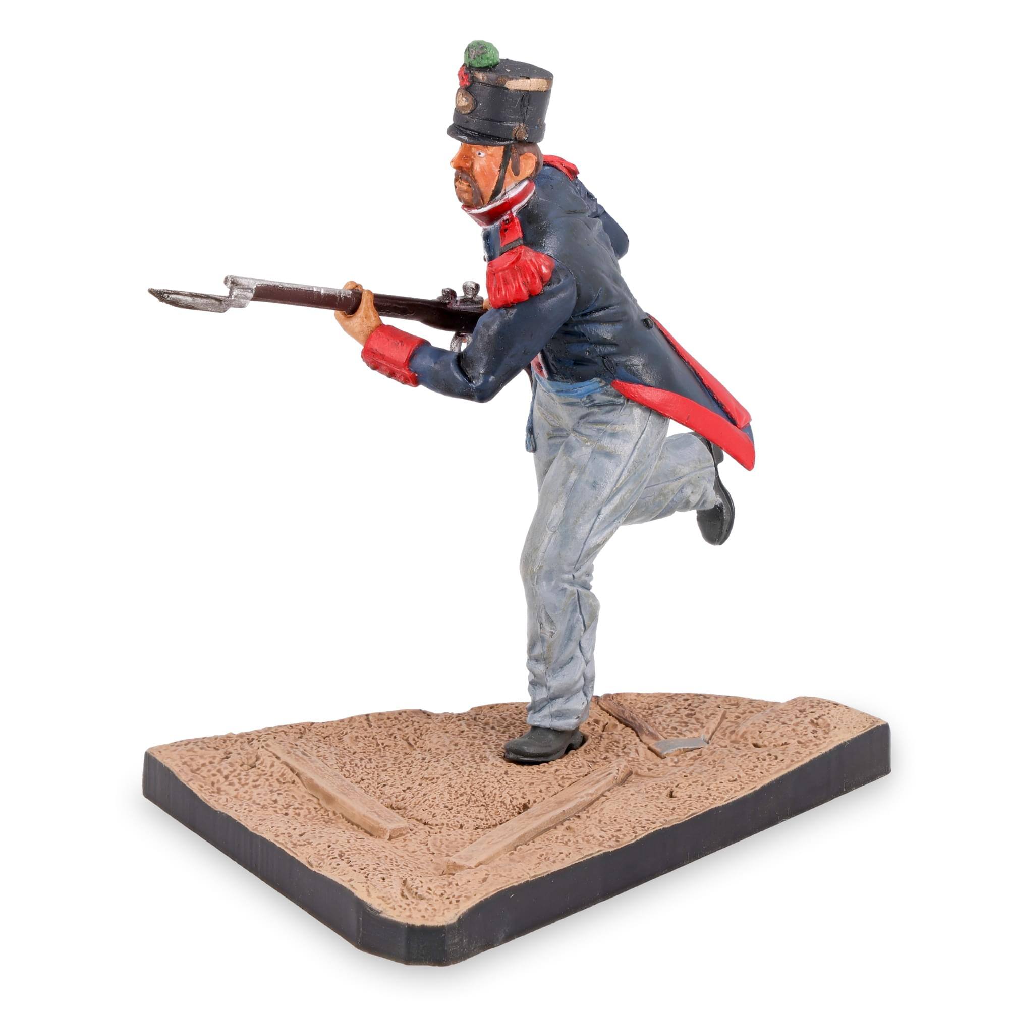 Alt View 10. Dragon Models - 1:24 Scale Historical Figures The Alamo Figure E Mexican Grendier - Blue.