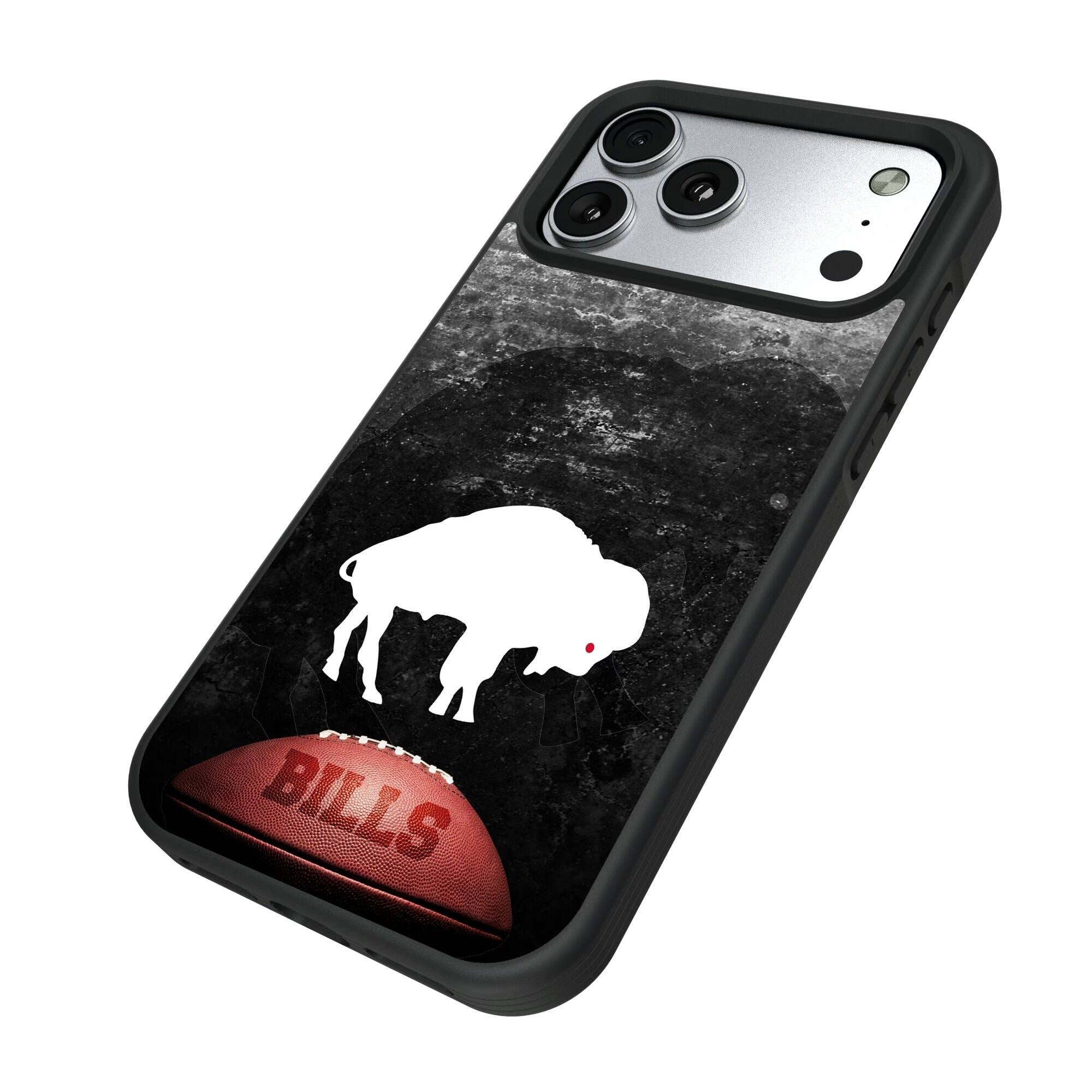 Alt View 1. Keyscaper - Buffalo Bills iPhone Legendary Design Bump Case - 15 Pro - Multicolor.