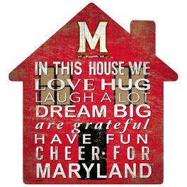 Fan Creations - Maryland Terrapins 12'' Team House Sign - Multicolor