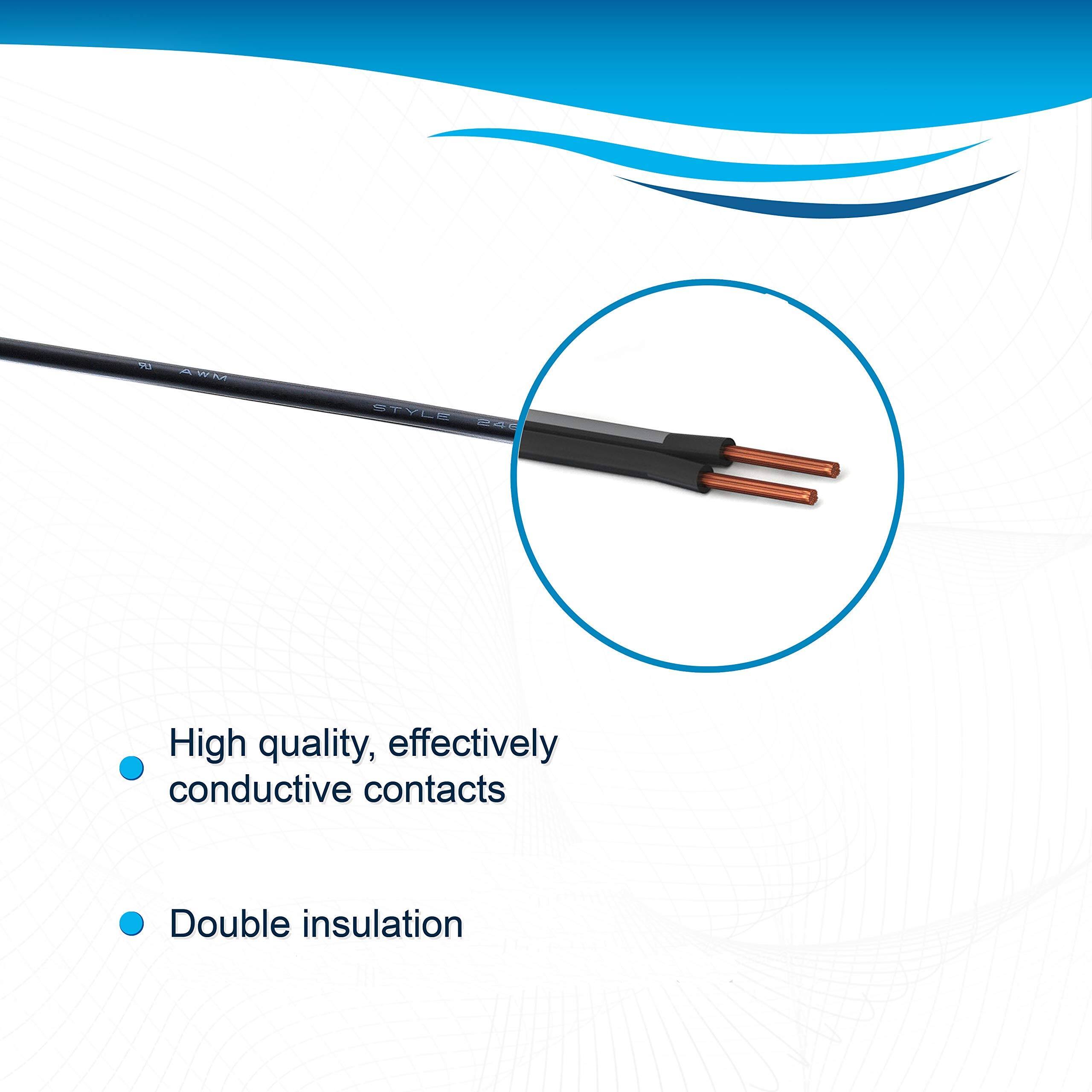 10 AWG STVER BCE  
- High quality, effectively conductive contacts  
- Double insulation