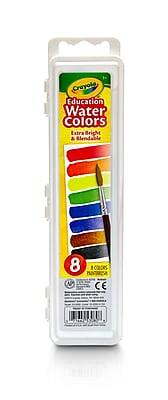 Crayola Education Water Colors  
Extra Bright & Blendable  
8 Colors  
CE