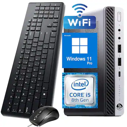 - WiFi
- Windows 11 Pro
- Microsoft
- intel CORE i5 8th Gen
- ELITEDESK